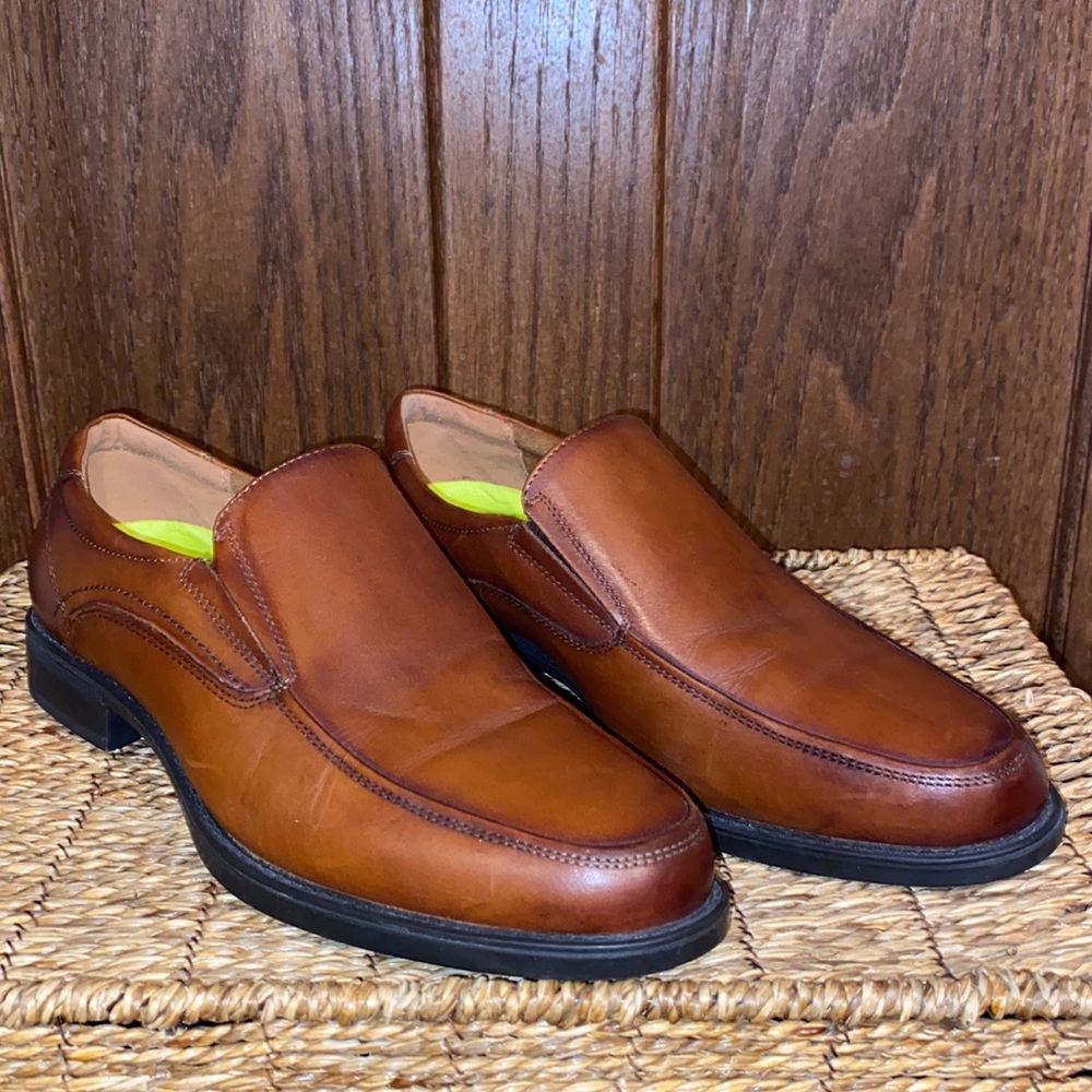 Floraheim Midtown Men’s Moc Toe Leather Slip On Loafer Size 7.5 D (medium)